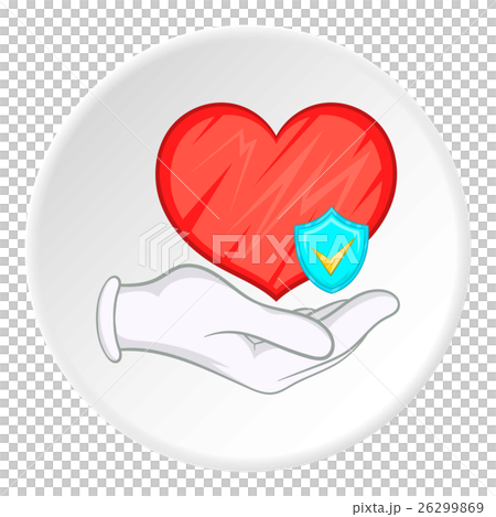 Health protection icon, cartoon style Health protection icon, cartoon style 26299869