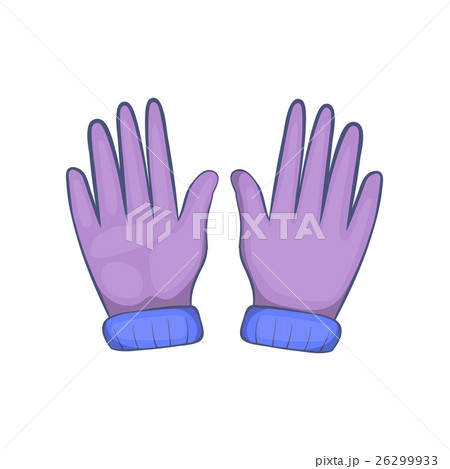 Winter gloves icon, cartoon style Winter gloves icon, cartoon style 26299933