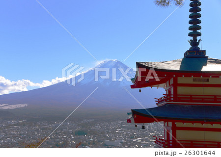 五重塔と富士山　 26301644