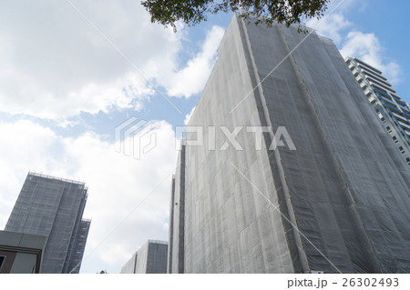修繕工事中の日本のマンション群 10 修繕工事中の日本のマンション群 10 26302493