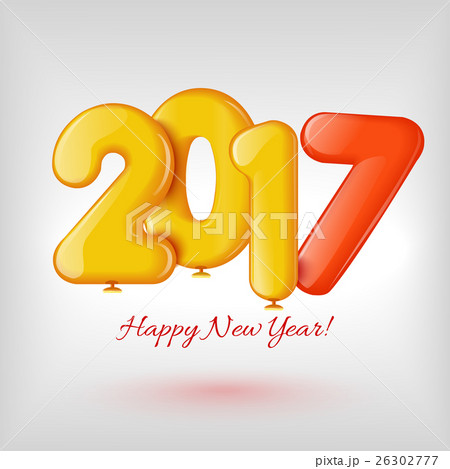Merry Christmas and Happy New Year 2017 background 26302777