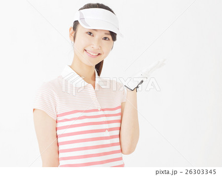 女性　ゴルフ　案内 26303345