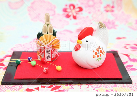 酉年　花柄バッグ　迎春 26307501