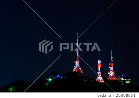 稲佐山電波塔のライトアップ 26308951