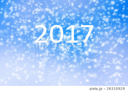 Happy new year 2017 background of snow on blue sky Happy new year 2017 background of snow on blue sky 26310929