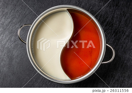 中華火鍋用専用鍋　 Chinese hotpot negative and positive 26311556