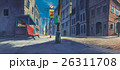 Old town digital painted illustration 26311708