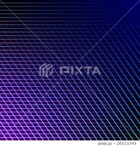 Bright neon grid lines glowing background with 80s 26313343