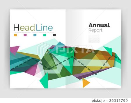 Unusual abstract corporate business brochure 26315799