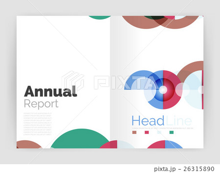 Circle abstract background, business annual report 26315890