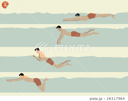 step to perform butterfly stroke swimming 26317964