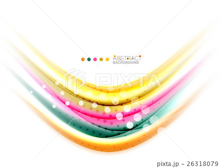 Multicolored lines on white, motion concept 26318079
