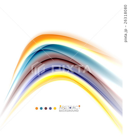 Multicolored lines on white, motion concept 26318080