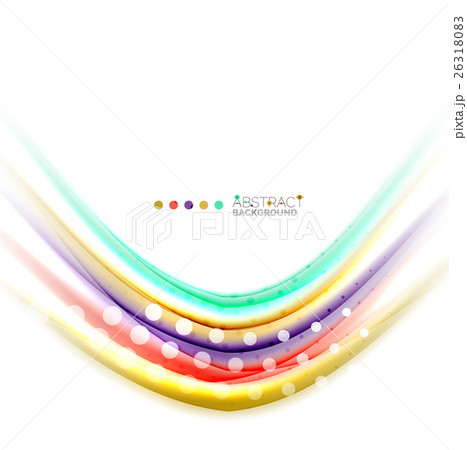 Multicolored lines on white, motion concept 26318083