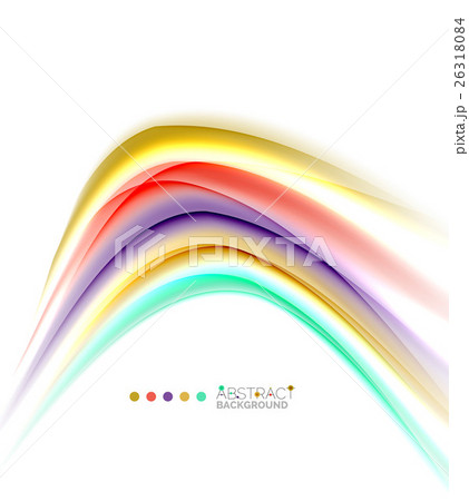Multicolored lines on white, motion concept 26318084