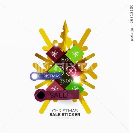 Christmas sale stickers and labels 26318100