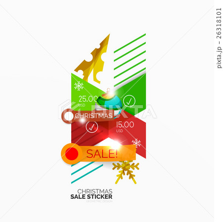 Christmas sale stickers and labels Christmas sale stickers and labels 26318101