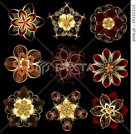 jewelry abstract flowers 26322315