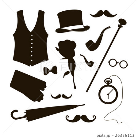 Set of vector elements for gentlemen 26326113
