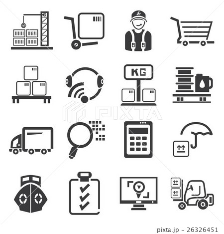shipping management icons  26326451