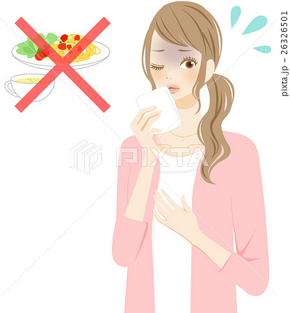 アレルギー　つわり　女性 26326501