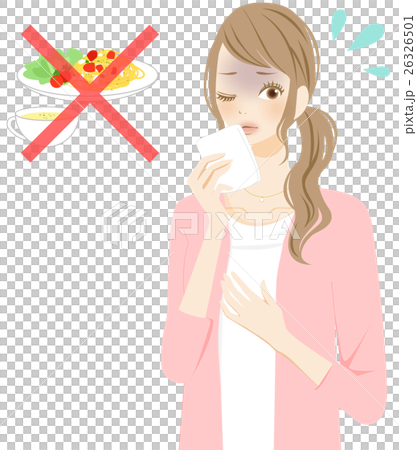 アレルギー　つわり　女性 26326501