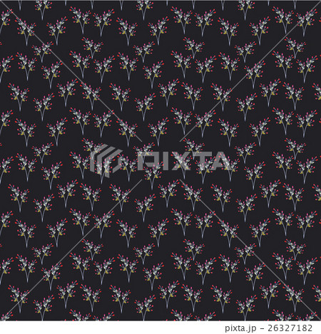 Whimsical seamless surface pattern of red berry ha 26327182