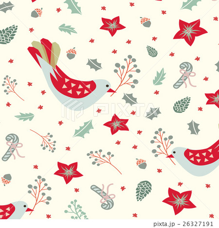 Digital hand drawn of festive motifs for Merry Chr 26327191