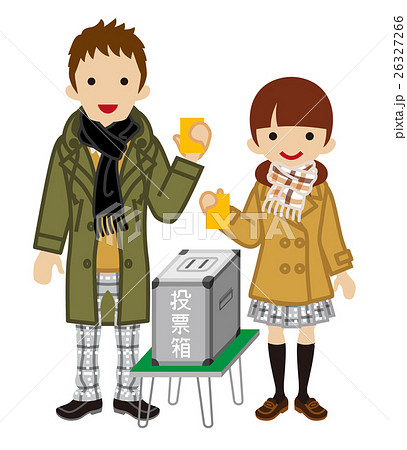 投票する高校生 - 冬服　男女 26327266