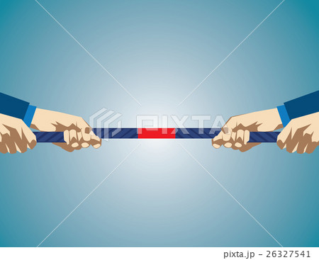 Hands Pulling On Rope During game of tug of war. Hands Pulling On Rope During game of tug of war. 26327541
