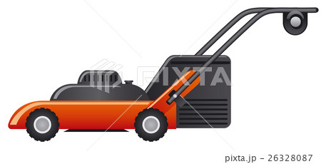modern red lawn mower modern red lawn mower 26328087