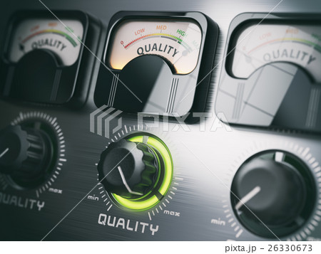 Best quality concept. Quality control switch knob 26330673