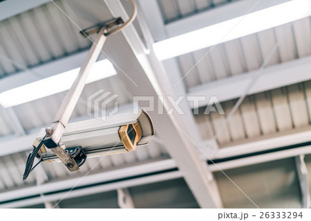 Surveillance security CCTV camera on the roof Surveillance security CCTV camera on the roof 26333294