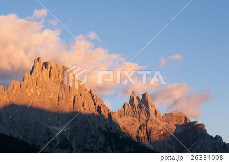 High mountain at twilight 26334008