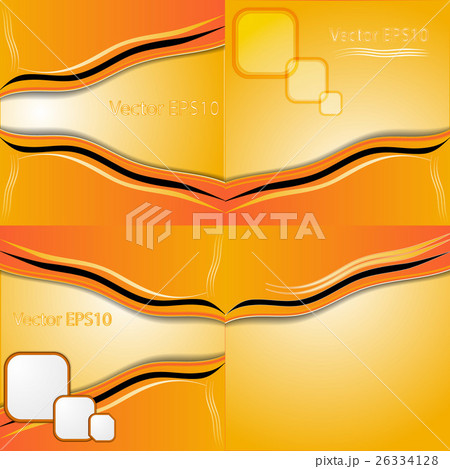 Collection of abstract orange backgrounds.Eps10. V 26334128