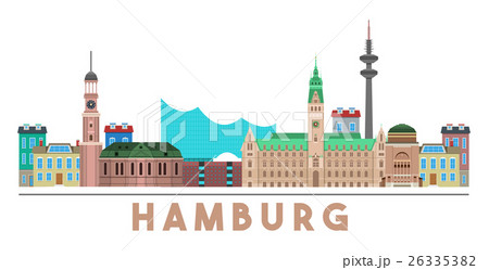 Hamburg Landmarks Skyline 26335382