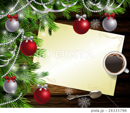 Christmas New Year design wooden background Christmas New Year design wooden background 26335796