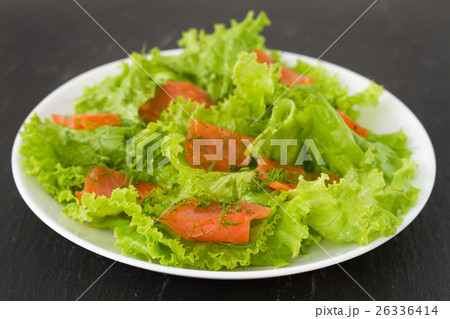 salad with smoked salmon salad with smoked salmon 26336414