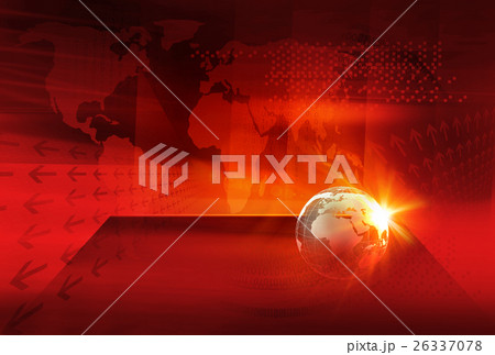 Graphical Digital World News background Concept  26337078