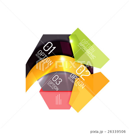Abstract background, geometric infographic option 26339506