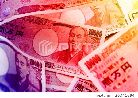 金融イメージ　為替・株価 26341694