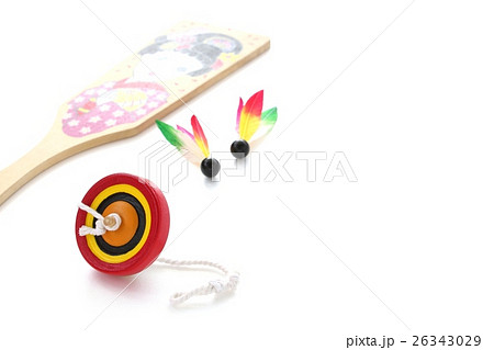 独楽と羽子板 26343029