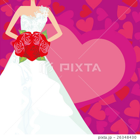 Abstract Beautiful bride card 26348430