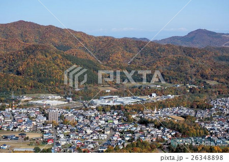 札幌市白川浄水場と藤野の町 26348898