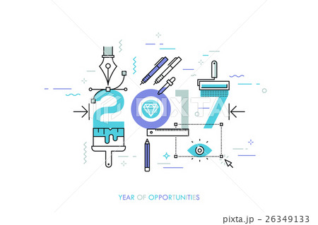 Infographic concept 2017 year of opportunities 26349133