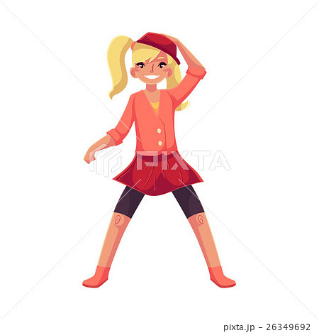 Portrait of teenaged blond girl in pink clothes Portrait of teenaged blond girl in pink clothes 26349692