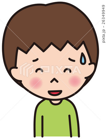 人物 表情 困る 男の子 26349949