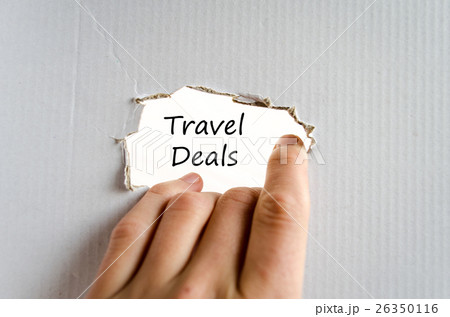 Travel deals text concept Travel deals text concept 26350116