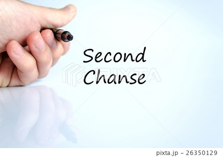 Second chanse text concept Second chanse text concept 26350129