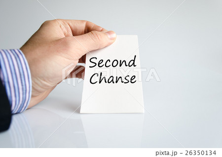 Second chanse text concept 26350134